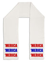 Merica Merica Merica - Red and Blue Adult Fleece 64&#x22; Scarf-TooLoud-White-One-Size-Adult-Davson Sales