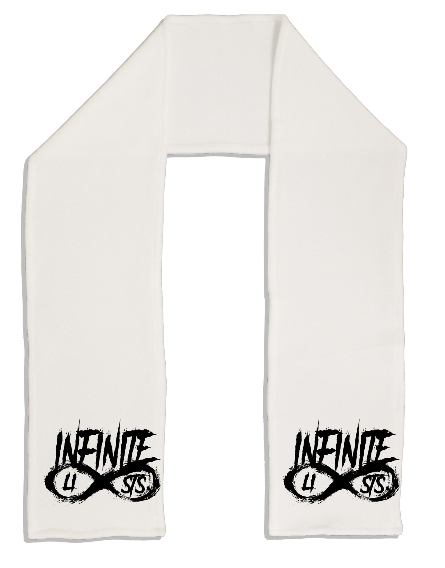 Infinite Lists Adult Fleece 64&#x22; Scarf by TooLoud-TooLoud-White-One-Size-Adult-Davson Sales