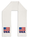 USA Flag Adult Fleece 64&#x22; Scarf by TooLoud-TooLoud-White-One-Size-Adult-Davson Sales