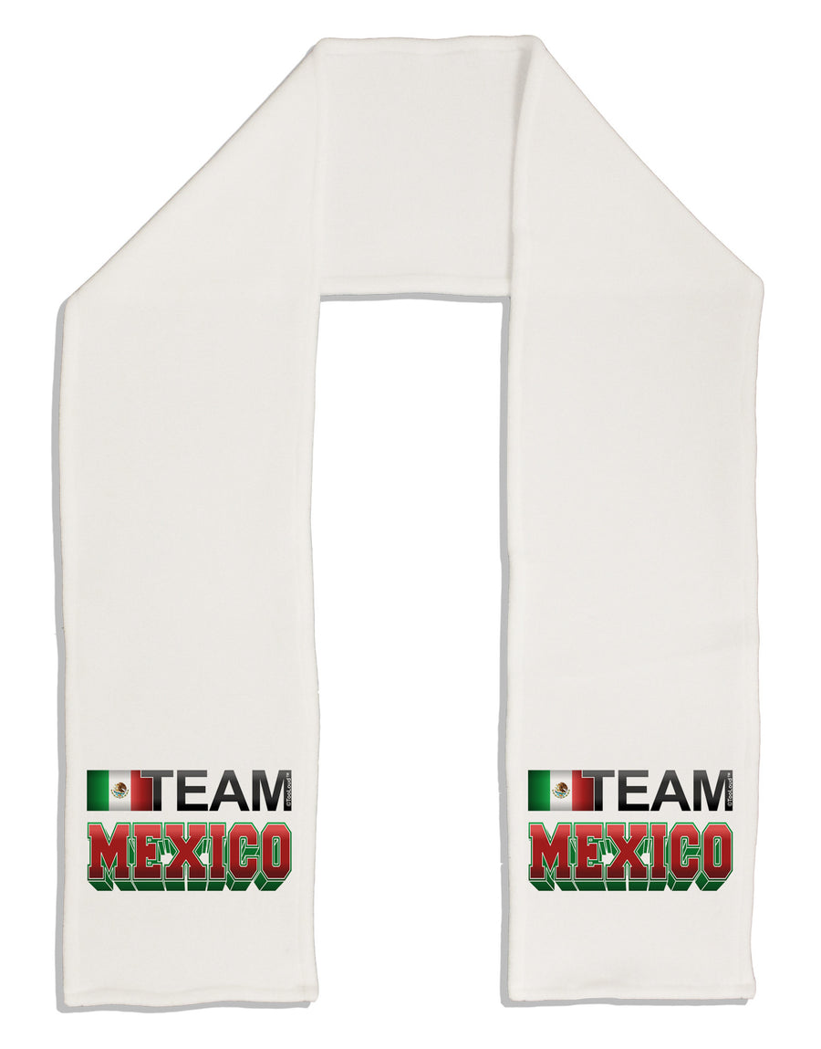 Sporty Team Mexico Adult Fleece 64&#x22; Scarf-TooLoud-White-One-Size-Adult-Davson Sales