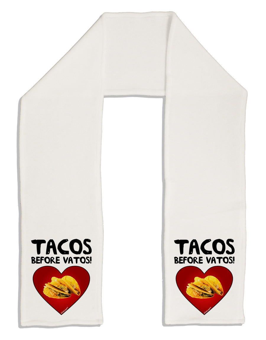 Tacos before Vatos Adult Fleece 64&#x22; Scarf-TooLoud-White-One-Size-Adult-Davson Sales