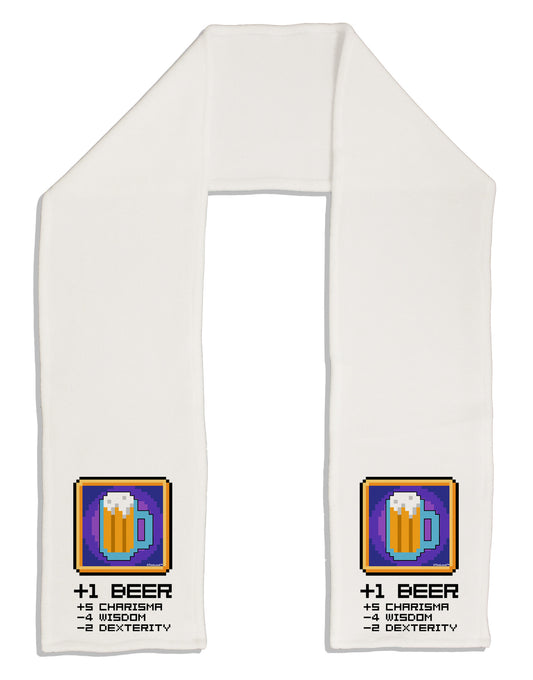 Pixel Beer Item Adult Fleece 64" Scarf-TooLoud-White-One-Size-Adult-Davson Sales