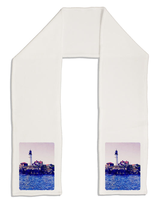 Watercolor Lighthouse 2 Adult Fleece 64&#x22; Scarf-TooLoud-White-One-Size-Adult-Davson Sales