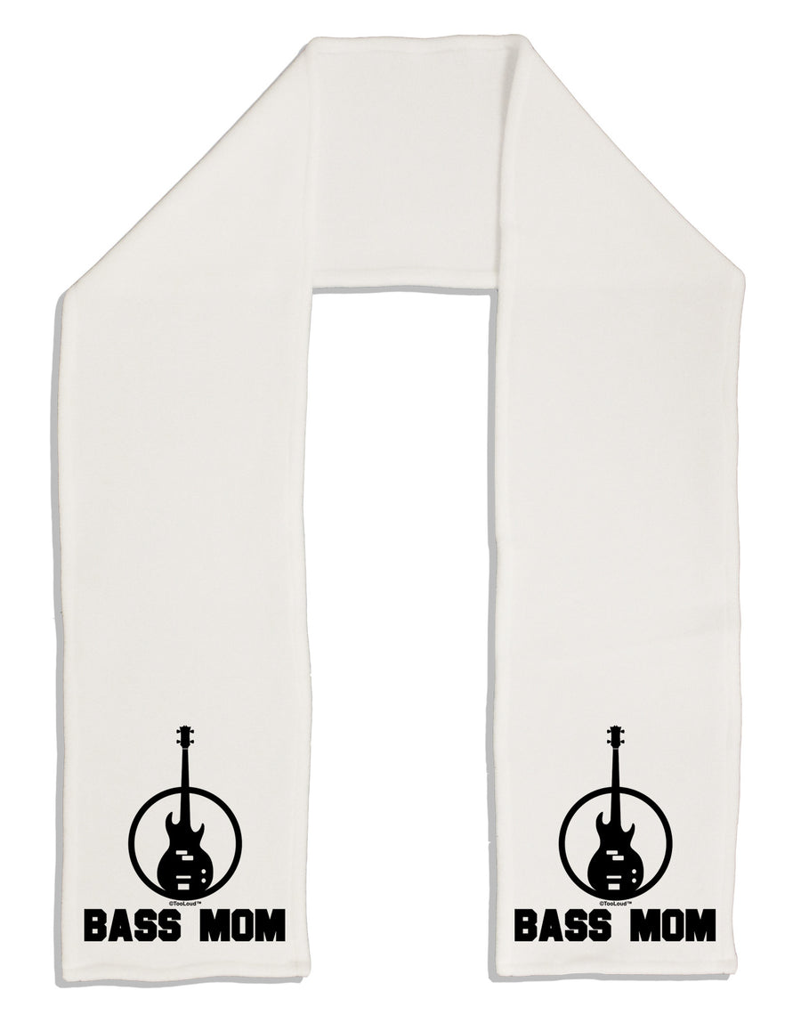 Bass Mom - Mother's Day Design Adult Fleece 64" Scarf-TooLoud-White-One-Size-Adult-Davson Sales