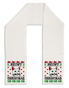 Meowy Christmas Cat Knit Look Adult Fleece 64&#x22; Scarf by-TooLoud-White-One-Size-Adult-Davson Sales