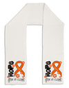 Hope for a Cure - Orange Ribbon Leukemia - Flowers Adult Fleece 64&#x22; Scarf-TooLoud-White-One-Size-Adult-Davson Sales