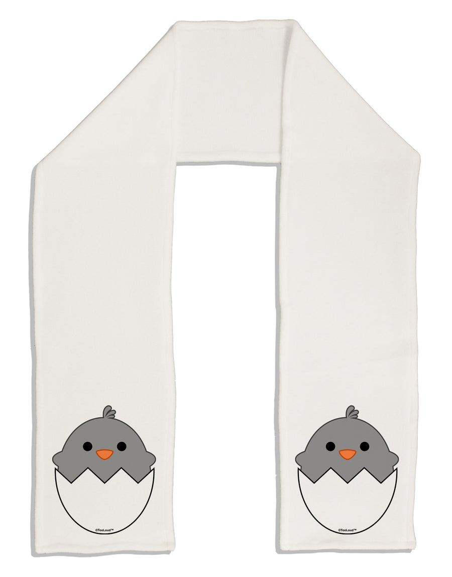 Cute Hatching Chick - Gray Adult Fleece 64&#x22; Scarf by TooLoud-TooLoud-White-One-Size-Adult-Davson Sales