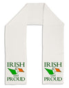 Irish and Proud Adult Fleece 64&#x22; Scarf-TooLoud-White-One-Size-Adult-Davson Sales