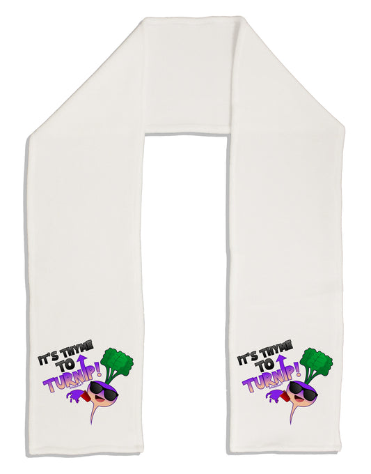It's Thyme To Turnip Adult Fleece 64&#x22; Scarf-TooLoud-White-One-Size-Adult-Davson Sales