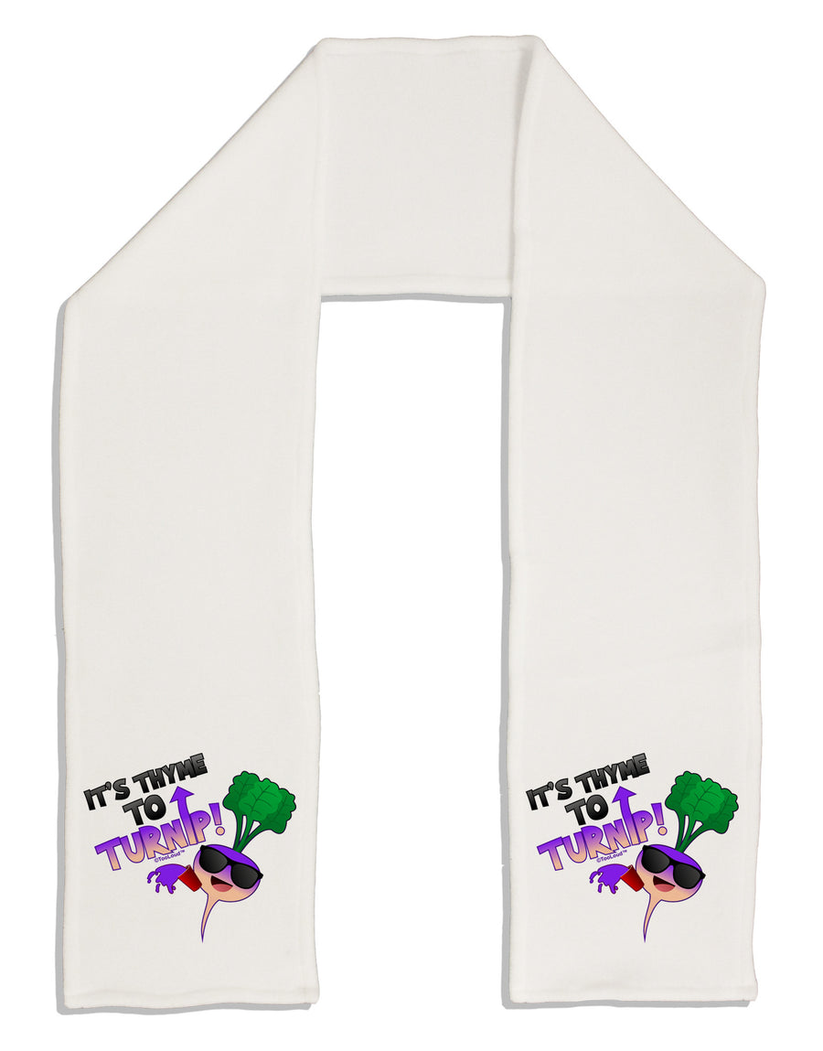 It's Thyme To Turnip Adult Fleece 64&#x22; Scarf-TooLoud-White-One-Size-Adult-Davson Sales