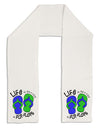 Life is Better in Flip Flops - Blue and Green Adult Fleece 64&#x22; Scarf-TooLoud-White-One-Size-Adult-Davson Sales