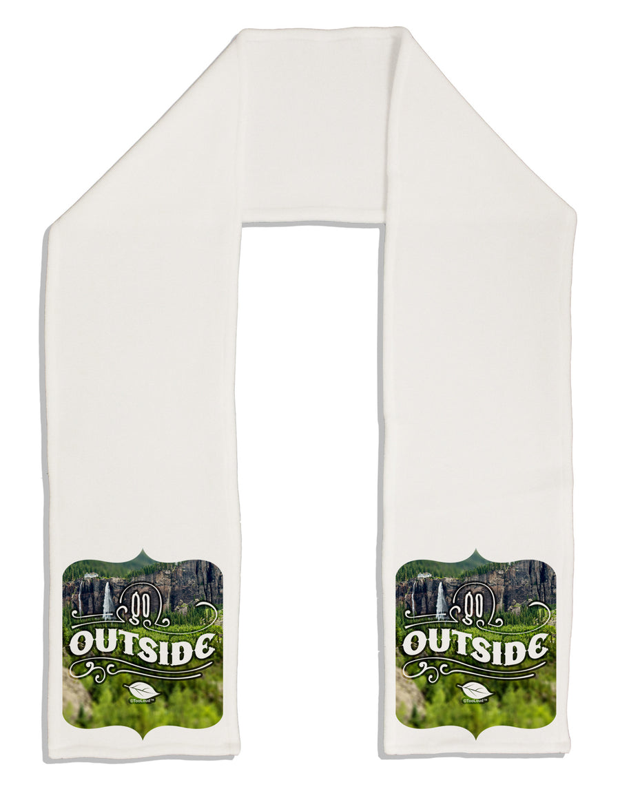 Go Outside - Beautiful Cliffs Adult Fleece 64&#x22; Scarf by-TooLoud-White-One-Size-Adult-Davson Sales