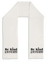 Be kind we are in this together Adult Fleece 64 Inch Scarf-Scarves-TooLoud-White-One-Size-Adult-Davson Sales