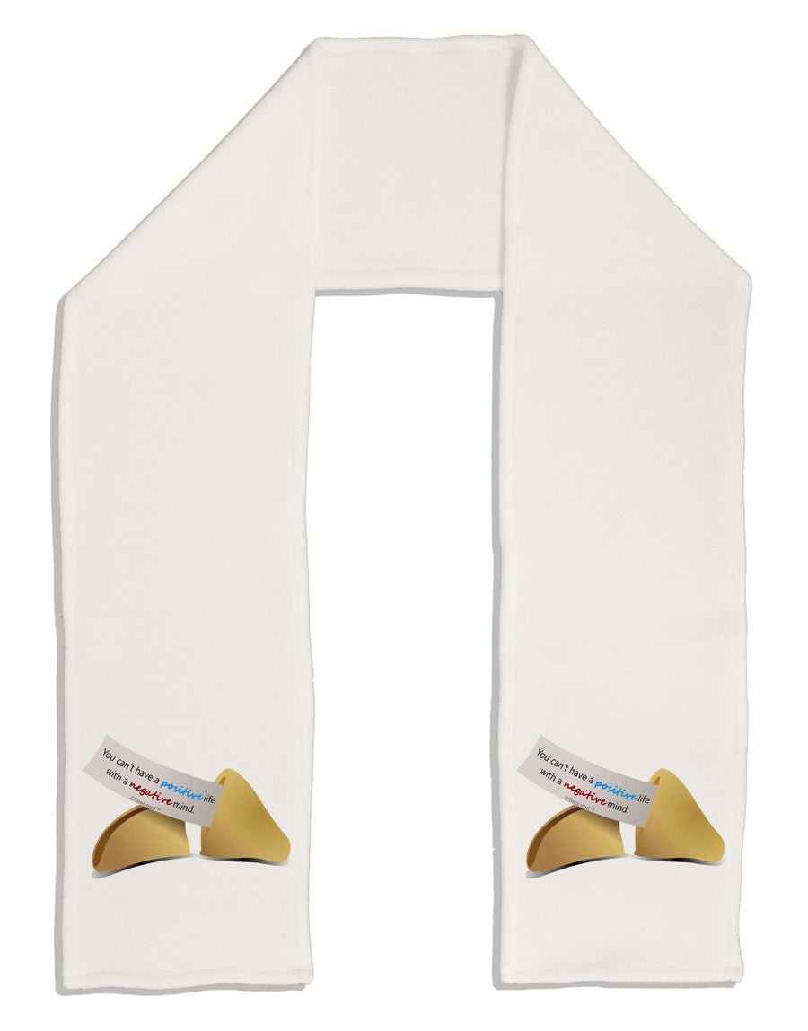 Positive Life - Fortune Cookie Adult Fleece 64&#x22; Scarf-TooLoud-White-One-Size-Adult-Davson Sales