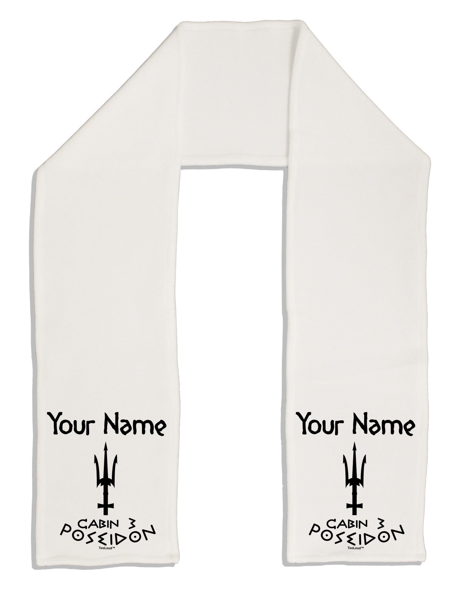 Personalized Cabin 3 Poseidon Adult Fleece 64&#x22; Scarf-TooLoud-White-One-Size-Adult-Davson Sales
