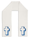 Simple Cross Design Glitter - Blue Adult Fleece 64&#x22; Scarf by TooLoud-TooLoud-White-One-Size-Adult-Davson Sales