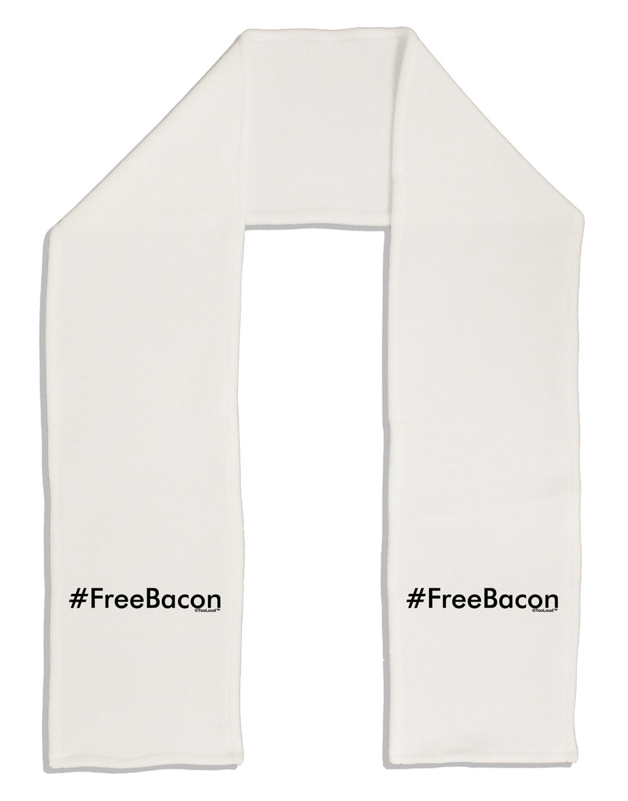 Hashtag Free Bacon Adult Fleece 64&#x22; Scarf-TooLoud-White-One-Size-Adult-Davson Sales