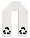 Recycle Black and White Adult Fleece 64&#x22; Scarf by TooLoud-TooLoud-White-One-Size-Adult-Davson Sales