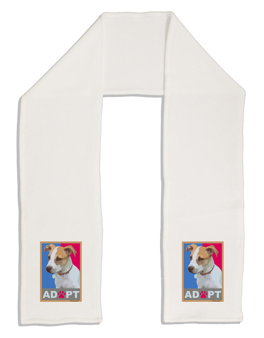 Adopt Cute Puppy Cat Adoption Adult Fleece 64" Scarf-TooLoud-White-One-Size-Adult-Davson Sales