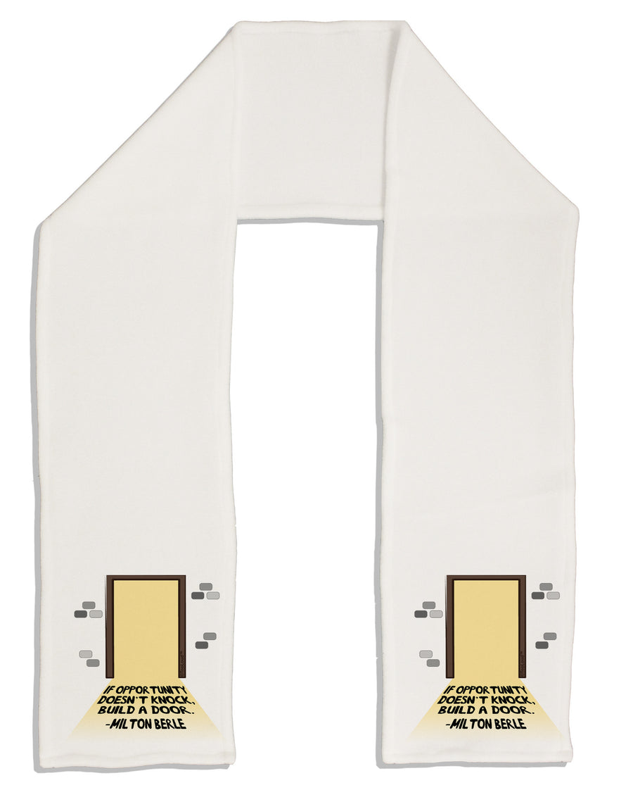 Build A Door Adult Fleece 64&#x22; Scarf-TooLoud-White-One-Size-Adult-Davson Sales