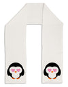 Cute Penguin - Heart Eyes Adult Fleece 64&#x22; Scarf by TooLoud-TooLoud-White-One-Size-Adult-Davson Sales