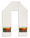 Colorado Sunset Watercolor Adult Fleece 64&#x22; Scarf-TooLoud-White-One-Size-Adult-Davson Sales