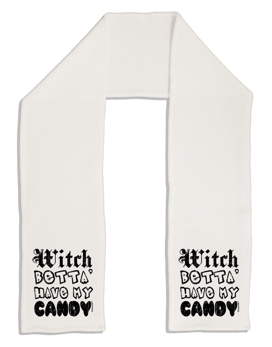 TooLoud Witch Betta Have - Distressed Adult Fleece 64&#x22; Scarf-TooLoud-White-One-Size-Adult-Davson Sales