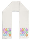 Cute Faux Applique Easter Eggs Adult Fleece 64&#x22; Scarf-TooLoud-White-One-Size-Adult-Davson Sales