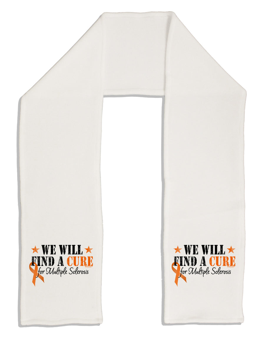 MS - We Will Find A Cure Adult Fleece 64&#x22; Scarf-TooLoud-White-One-Size-Adult-Davson Sales