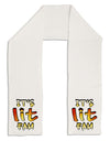 It's Lit Fam Adult Fleece 64&#x22; Scarf-TooLoud-White-One-Size-Adult-Davson Sales