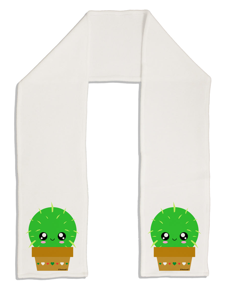 Cute Cactus Design Adult Fleece 64&#x22; Scarf by TooLoud-TooLoud-White-One-Size-Adult-Davson Sales