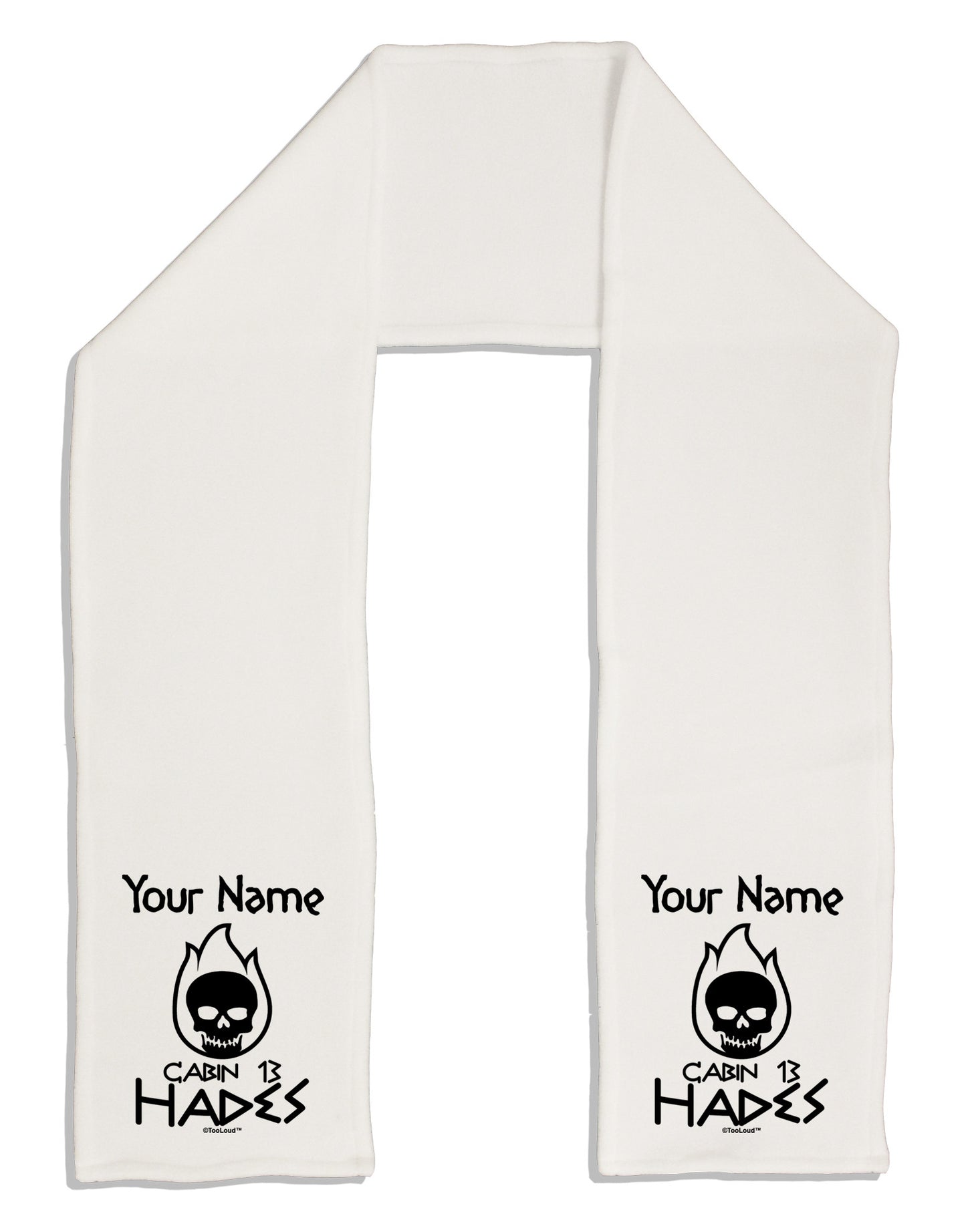 Personalized Cabin 13 Hades Adult Fleece 64&#x22; Scarf-TooLoud-White-One-Size-Adult-Davson Sales