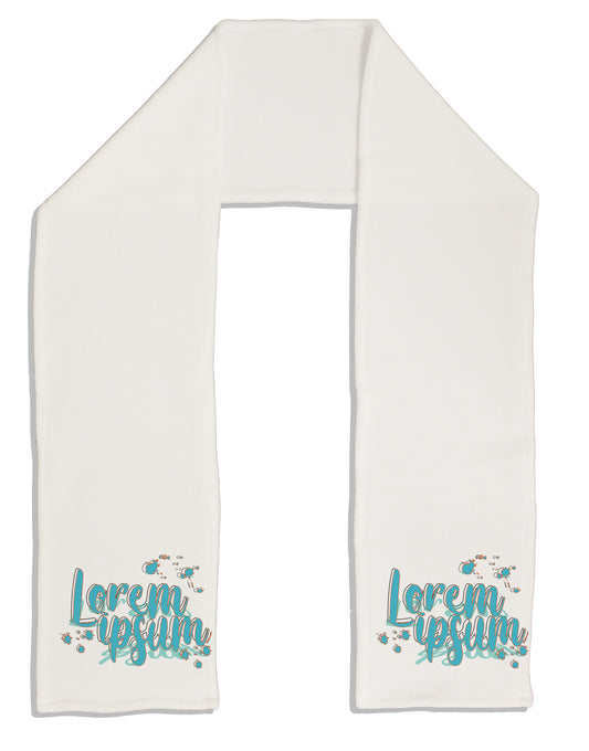 TooLoud Lorem Ipsum Adult Fleece 64 Inch Scarf-Scarves-TooLoud-White-One-Size-Adult-Davson Sales