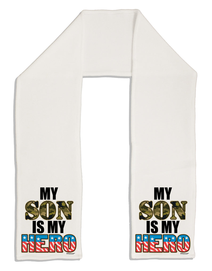 My Son is My Hero - Armed Forces Adult Fleece 64&#x22; Scarf by TooLoud-TooLoud-White-One-Size-Adult-Davson Sales