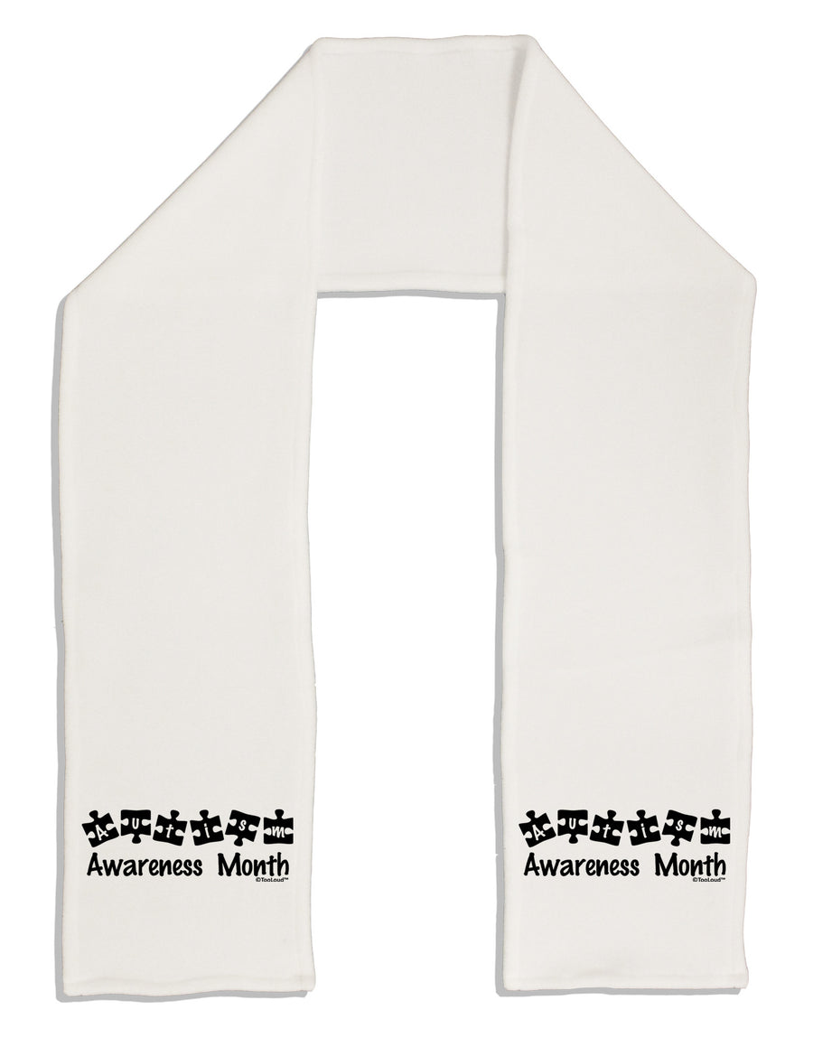 Autism Awareness Month - Puzzle Pieces Adult Fleece 64&#x22; Scarf by TooLoud-TooLoud-White-One-Size-Adult-Davson Sales