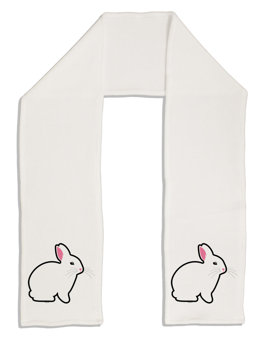 Cute Bunny Rabbit Easter Adult Fleece 64&#x22; Scarf-TooLoud-White-One-Size-Adult-Davson Sales