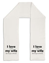 I Love My Wife - Bar Adult Fleece 64" Scarf-TooLoud-White-One-Size-Adult-Davson Sales