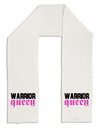 TooLoud Warrior Queen Pink Script Adult Fleece 64&#x22; Scarf-TooLoud-White-One-Size-Adult-Davson Sales