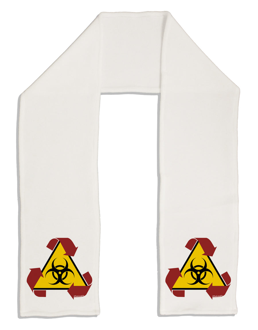 Recycle Biohazard Sign Adult Fleece 64&#x22; Scarf by TooLoud-TooLoud-White-One-Size-Adult-Davson Sales