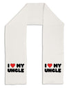 I Heart My Uncle Adult Fleece 64&#x22; Scarf by TooLoud-TooLoud-White-One-Size-Adult-Davson Sales