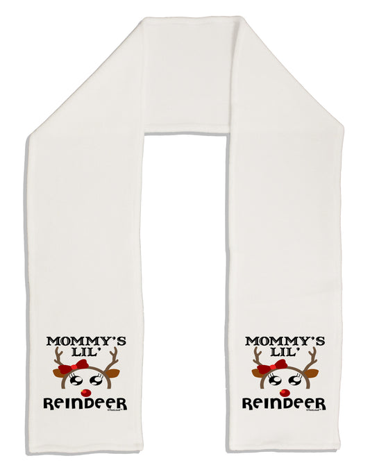 Mommy's Lil Reindeer Girl Adult Fleece 64&#x22; Scarf-TooLoud-White-One-Size-Adult-Davson Sales