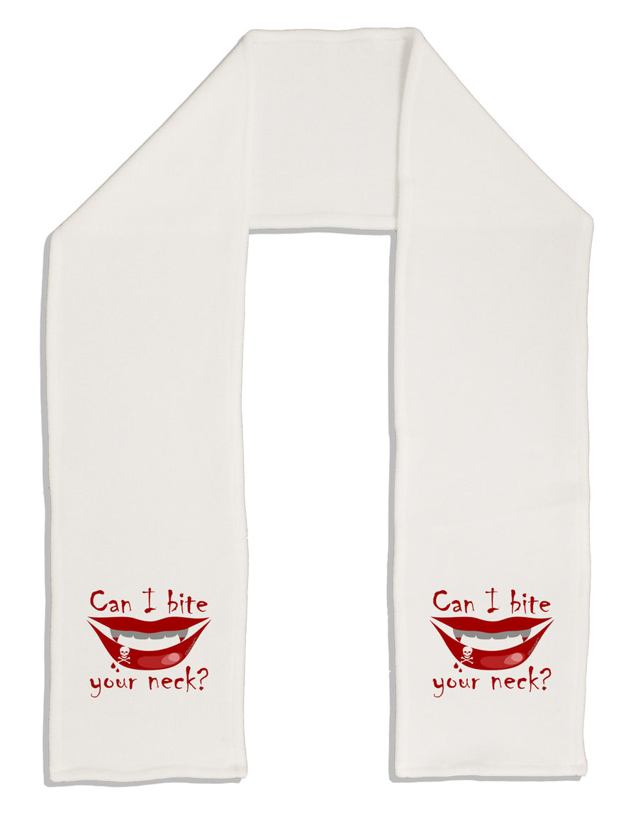 Bite your neck Adult Fleece 64" Scarf-TooLoud-White-One-Size-Adult-Davson Sales