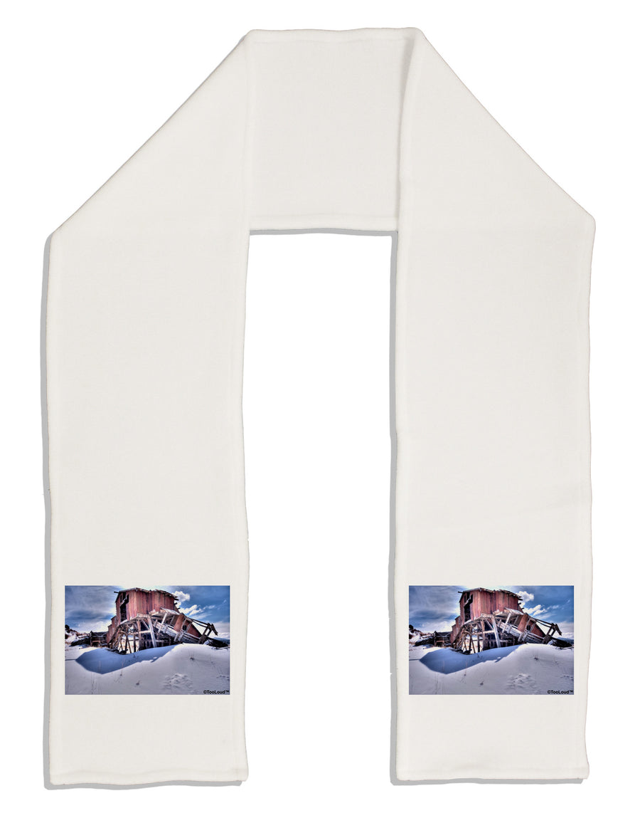 TooLoud Victor Mines Colorado Adult Fleece 64&#x22; Scarf-TooLoud-White-One-Size-Adult-Davson Sales