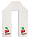 Cherry Text Adult Fleece 64&#x22; Scarf-TooLoud-White-One-Size-Adult-Davson Sales