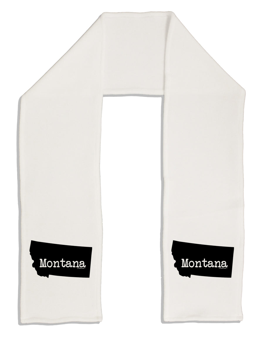 Montana - United States Shape Adult Fleece 64&#x22; Scarf by TooLoud-TooLoud-White-One-Size-Adult-Davson Sales