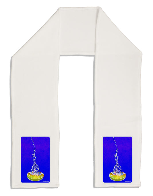 Solo Jellyfish Watercolor Adult Fleece 64&#x22; Scarf-TooLoud-White-One-Size-Adult-Davson Sales