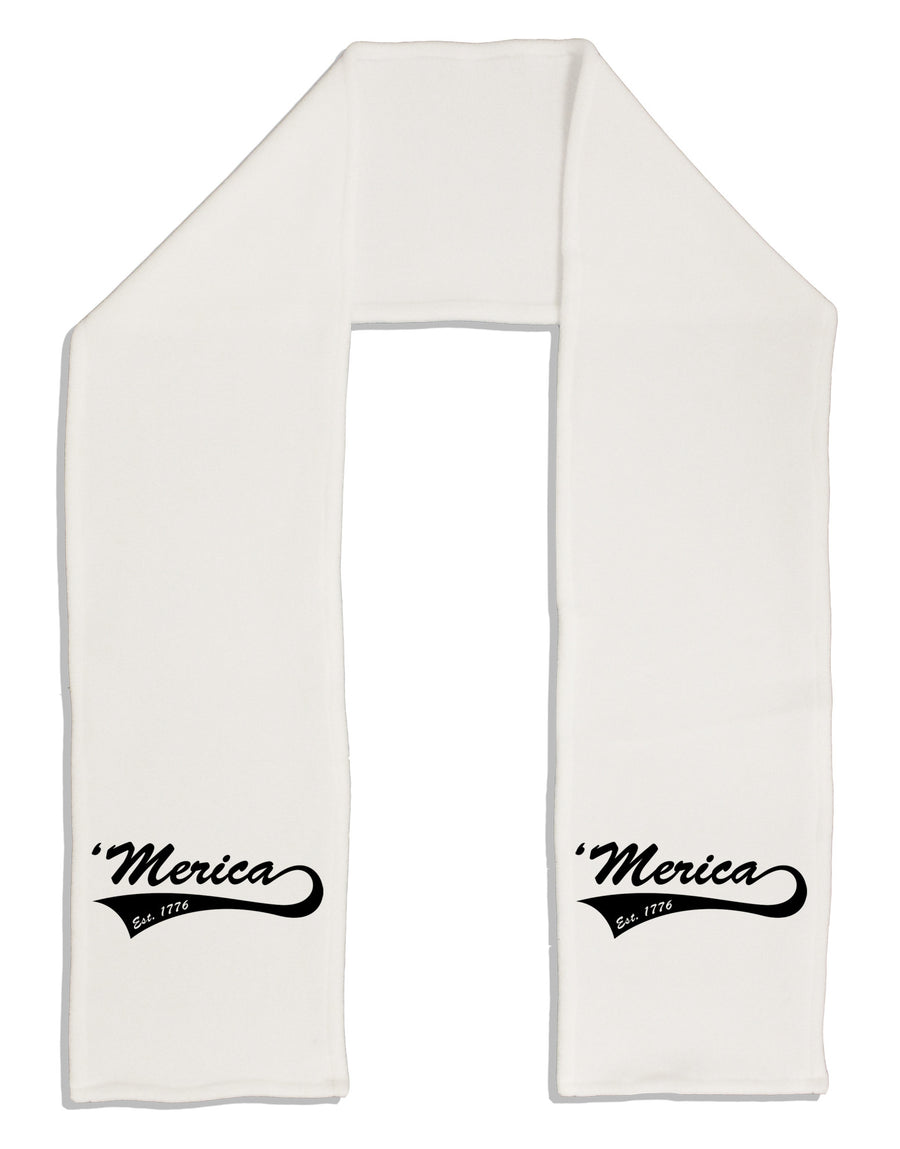 Merica Established 1776 Adult Fleece 64&#x22; Scarf by TooLoud-TooLoud-White-One-Size-Adult-Davson Sales