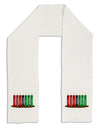 Kwanzaa Candles 7 Principles Adult Fleece 64&#x22; Scarf-TooLoud-White-One-Size-Adult-Davson Sales