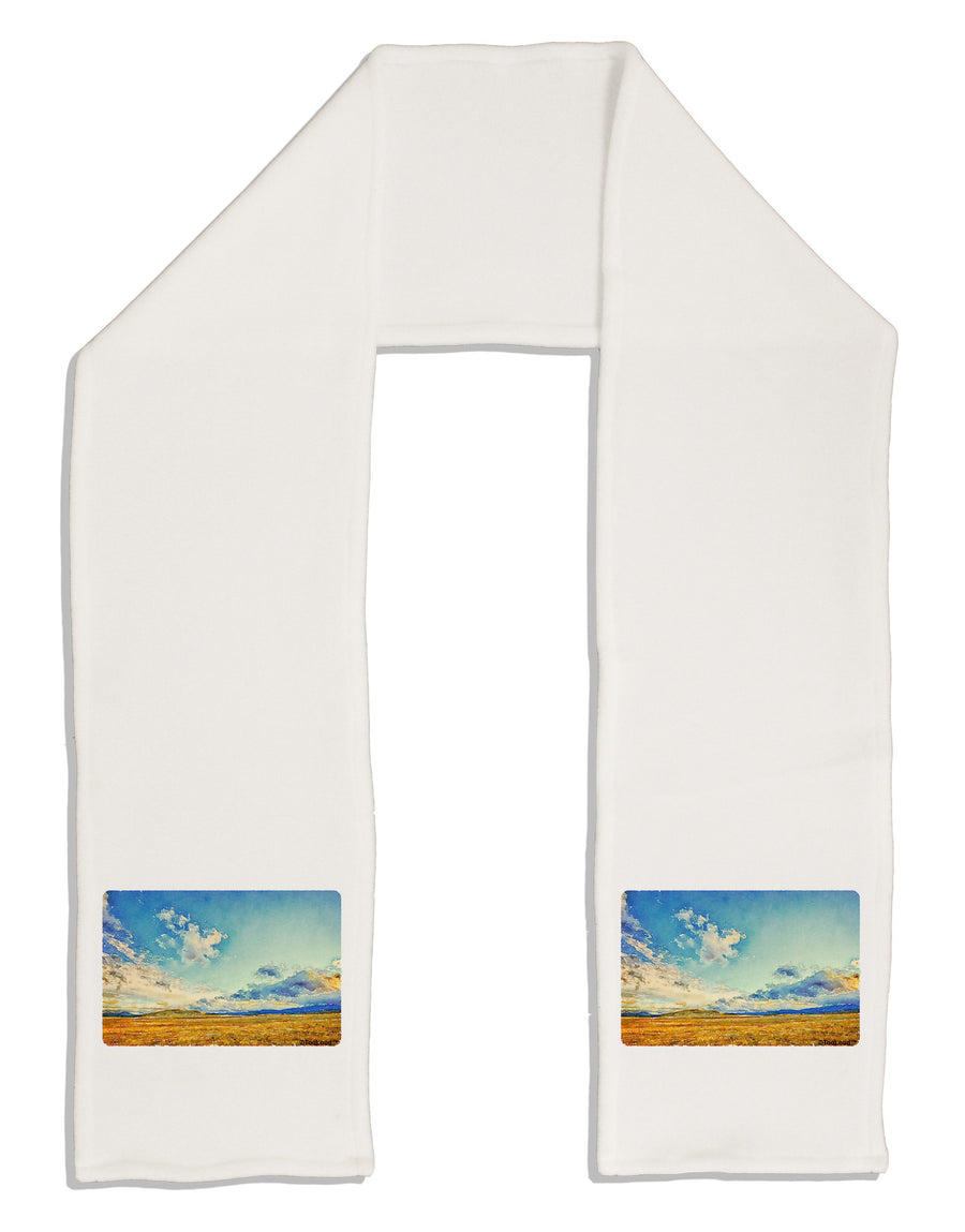 Garden of the Gods Watercolor Adult Fleece 64&#x22; Scarf-TooLoud-White-One-Size-Adult-Davson Sales