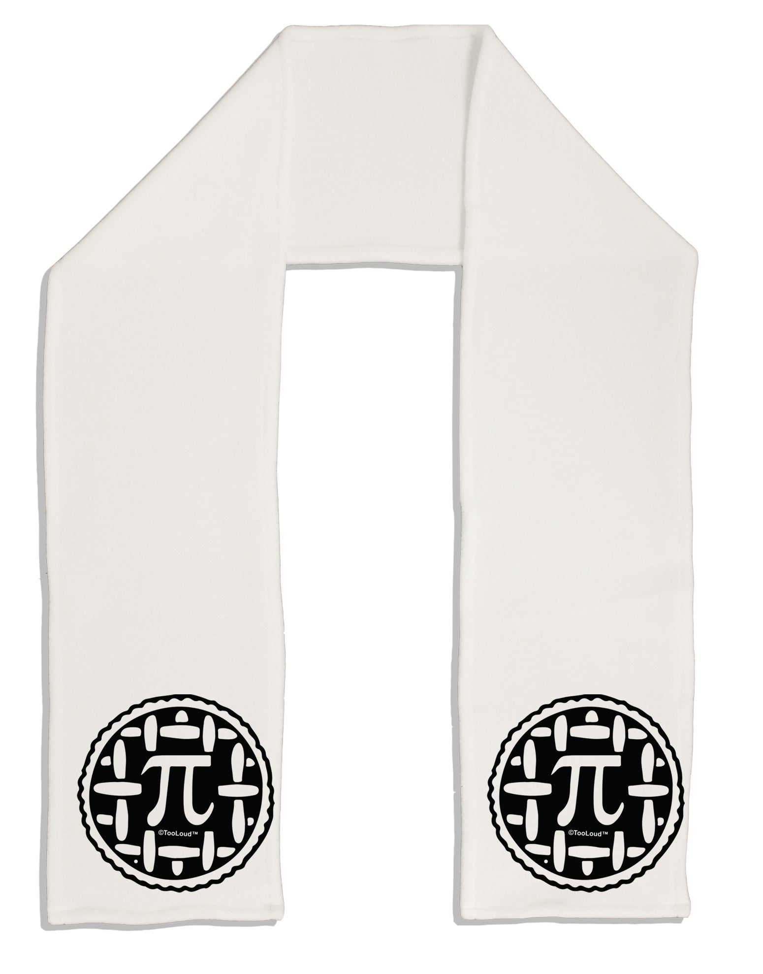 Pi Pie Adult Fleece 64 Inch Scarf-Scarves-TooLoud-White-One-Size-Adult-Davson Sales